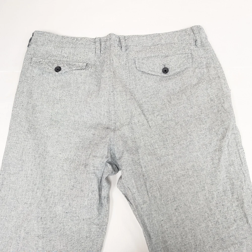 36x32 Banana Republic Linen Cotton Blend Light Gray Trousers [180]